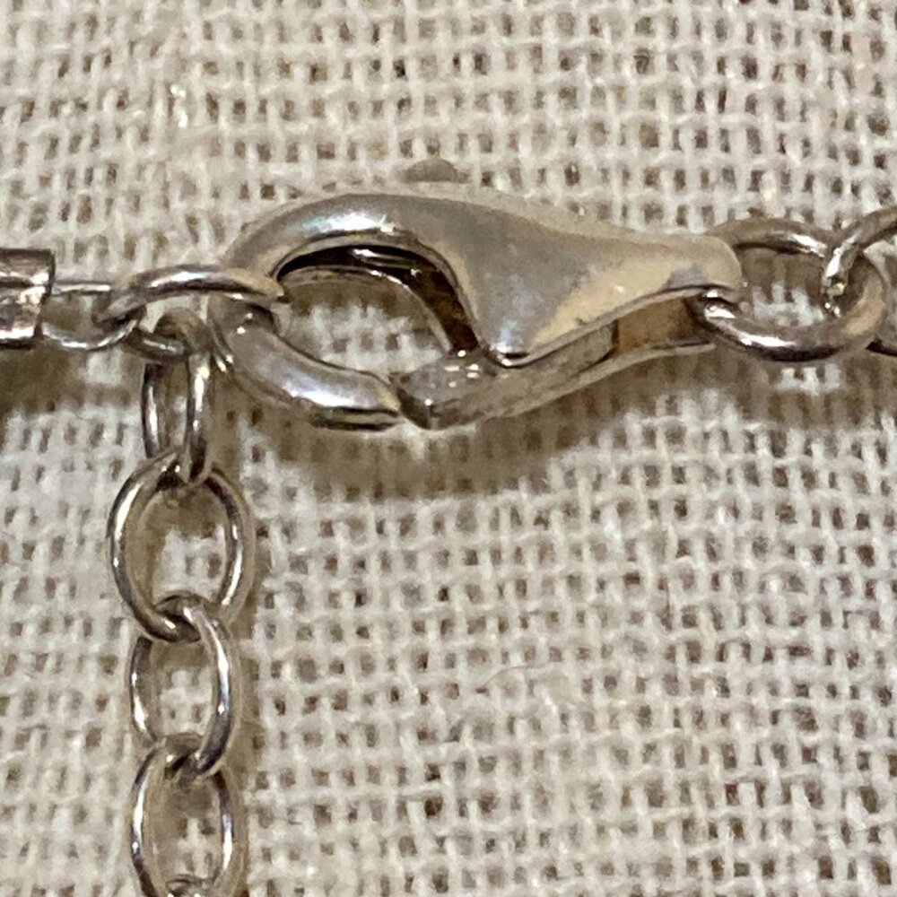 Peyote Bird Signed Turquoise Necklace 925 Sterling Silver 16" - Picture 10 of 13